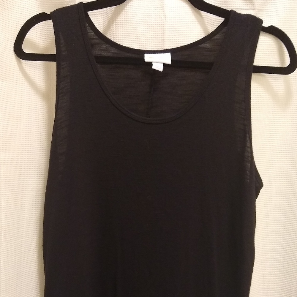 LuLaRoe Large Solid Black Tank